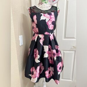 Us Angels Blush Dress with Black Accents